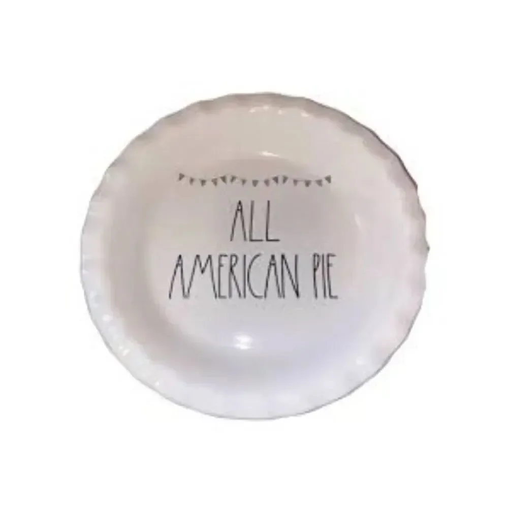 RAE DUNN Artisan Collection Patriotic Baking Dish / Plate 
